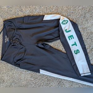Jets Black and White Women's Track Pants